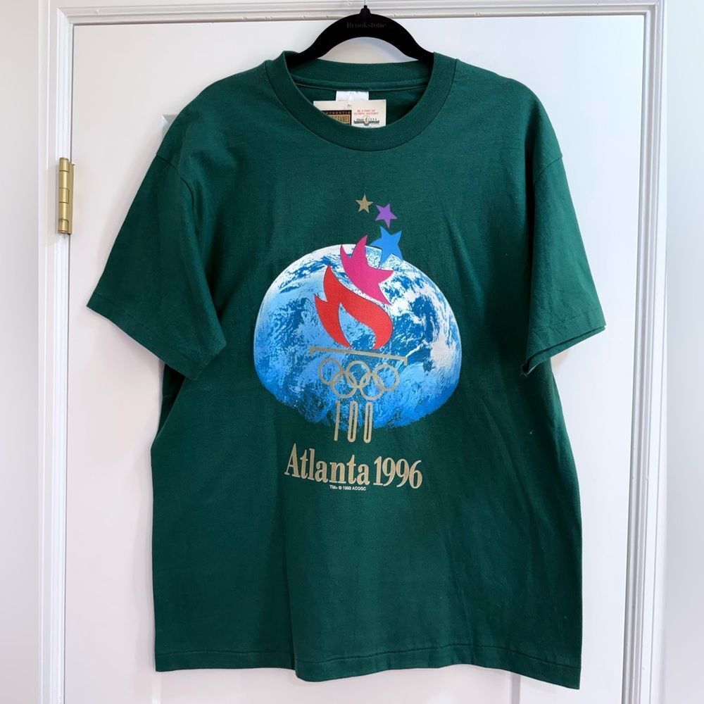 Vintage 1996 Atlanta Olympics Graphic Tee NWT Hanes USA Heavyweight